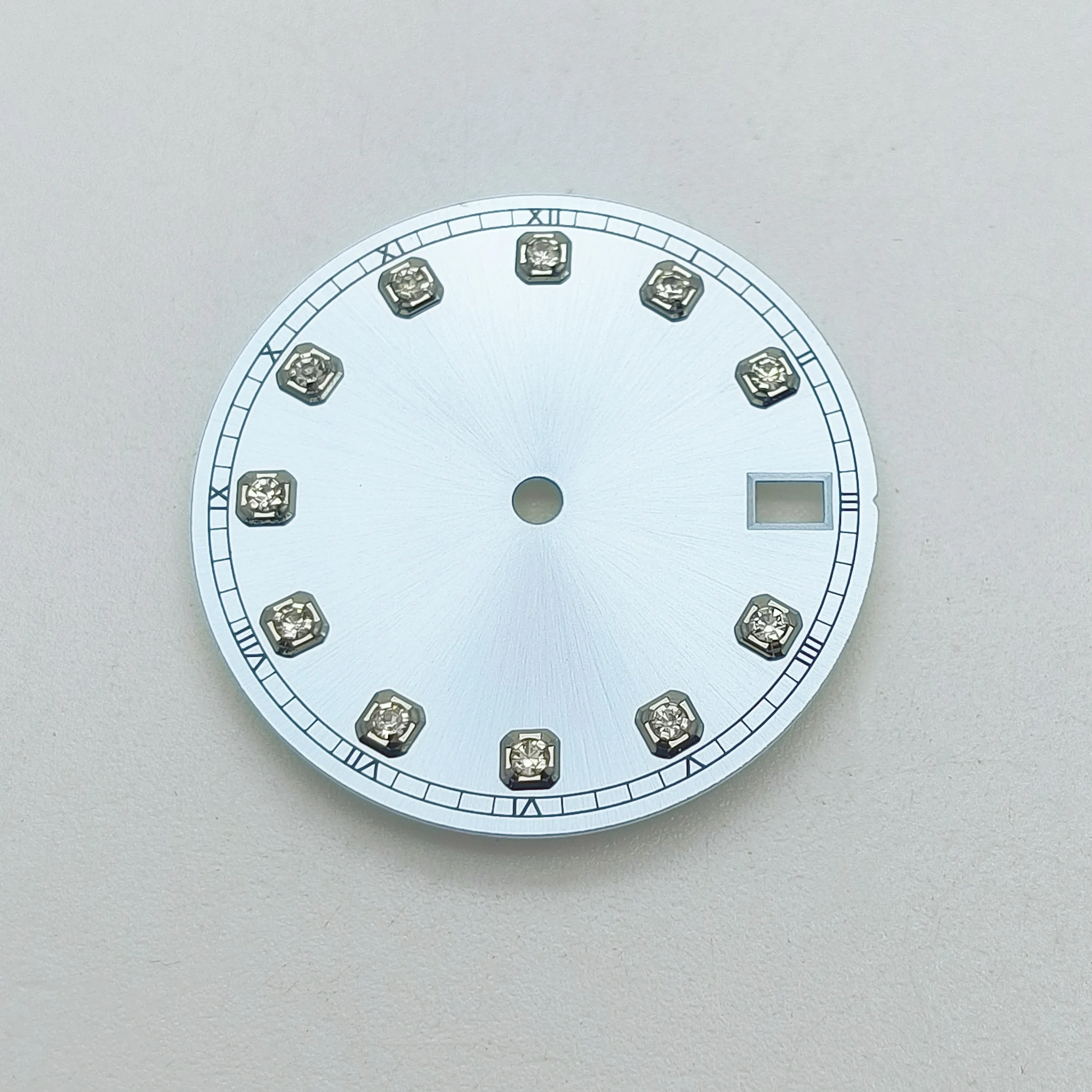 Dial Rhinestone para Movimento Automático, Assista Parte, 28.5mm, Ajuste para NH35