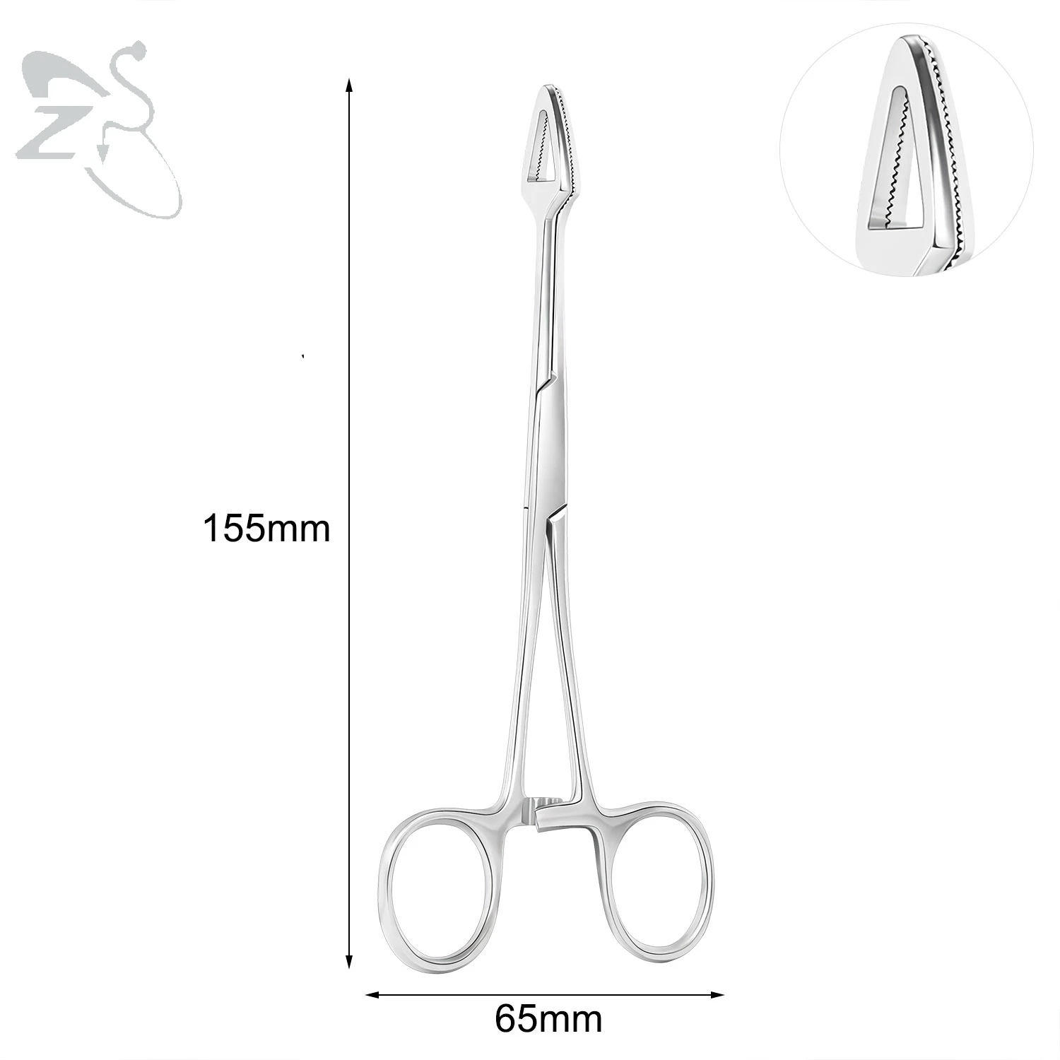 ZS 1PC Edelstahl Piercing Klemme Schlitz Locking Forcep Öffnung Piercing Zange Werkzeug für Ohr Lippe Bauch Nabel Zunge piercing