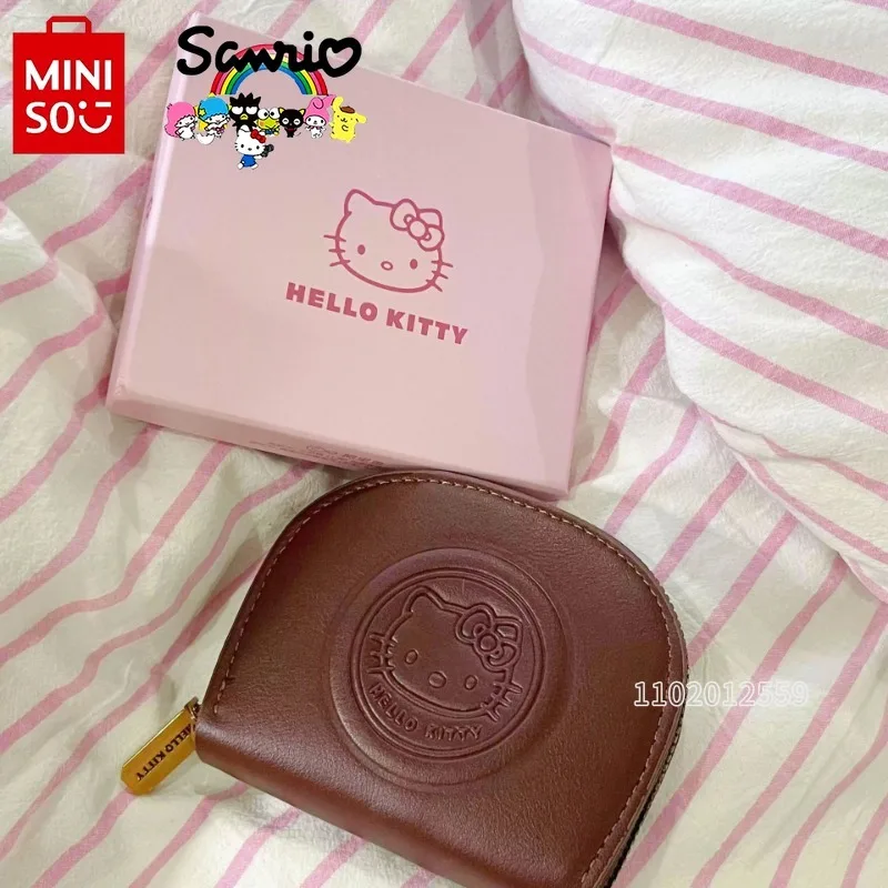 MINISO Hello Kitty New Card Holder Luxury Brand Original Women's Coin Purse Multi-function Multi-card Slot Women's Card Holder