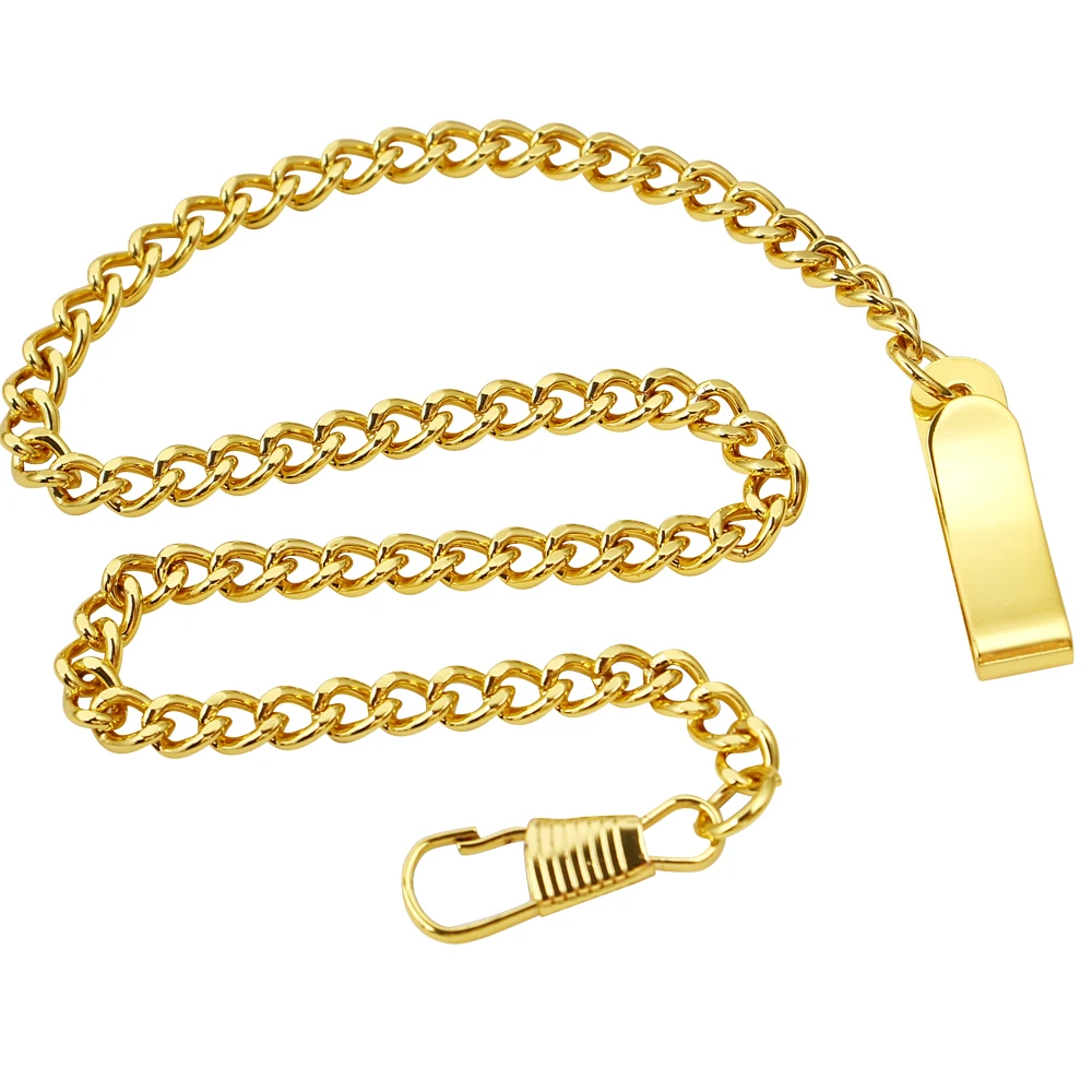 Clip Pocket Watch Chain Watch Twisted Thick Vintage Metal Alloy Watch Chain Link Vest for Your Pocket Watch