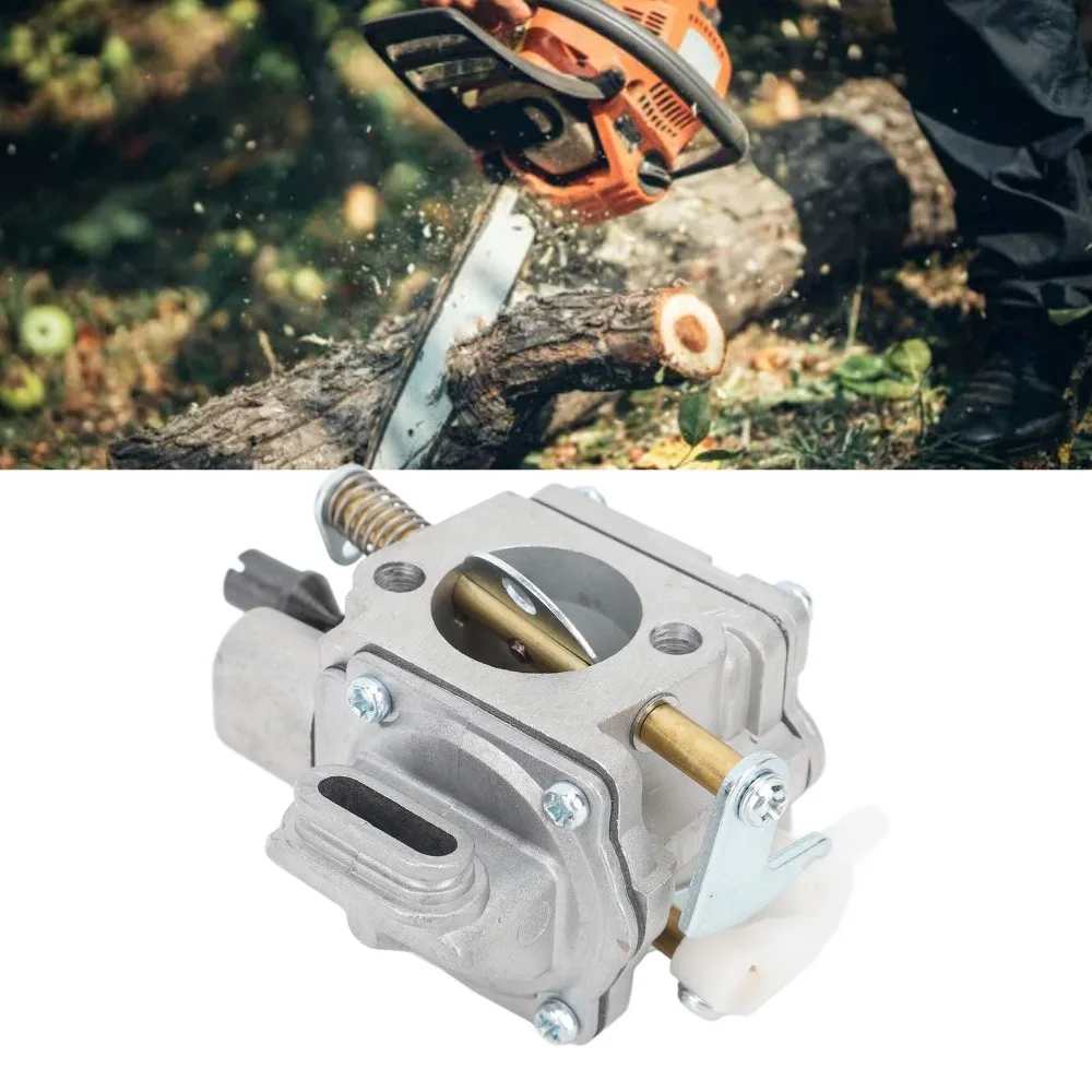 Heavy Duty Chainsaw Carburetor Silver and Gold Compact Carburetor Replacement Part Easy to Install Aluminum for MS661 WJ 135B