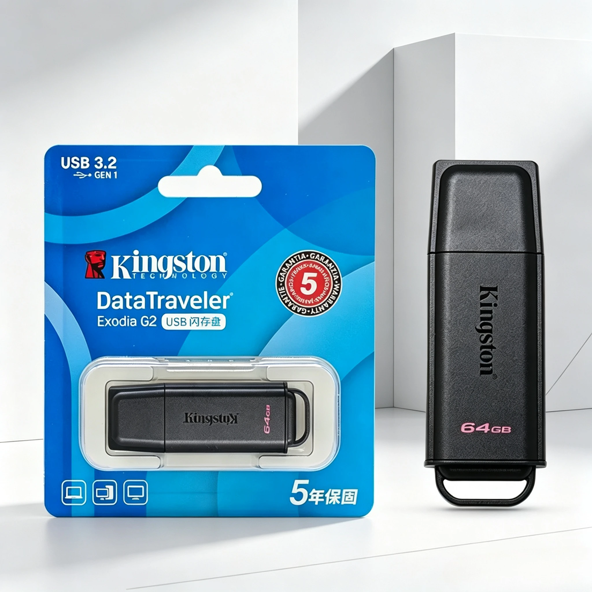 New Kingston DataTraveler Exodia USB Flash Drive USB 3.2 Pen Drive DTXG2 64GB 128GB 256GB 512GB U Disk Memory Stick for Computer