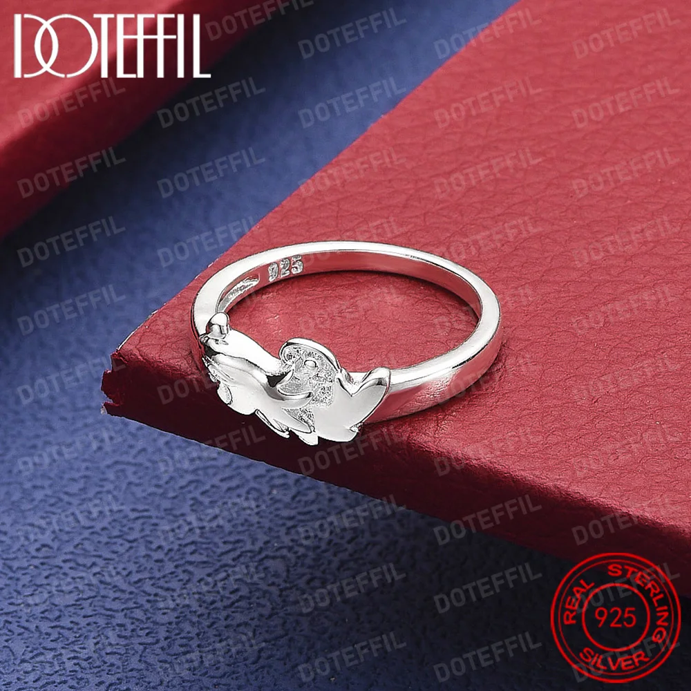 925 Sterling Silver Phoenix Ring For Woman Wedding Engagement Charm Party Jewelry