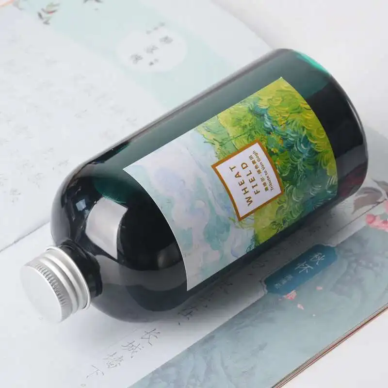 Oramile Big Bottle 300/500ml Smoothly Writing Fountain Pen Non Carbon Color Ink Dip Pen Writing Ink