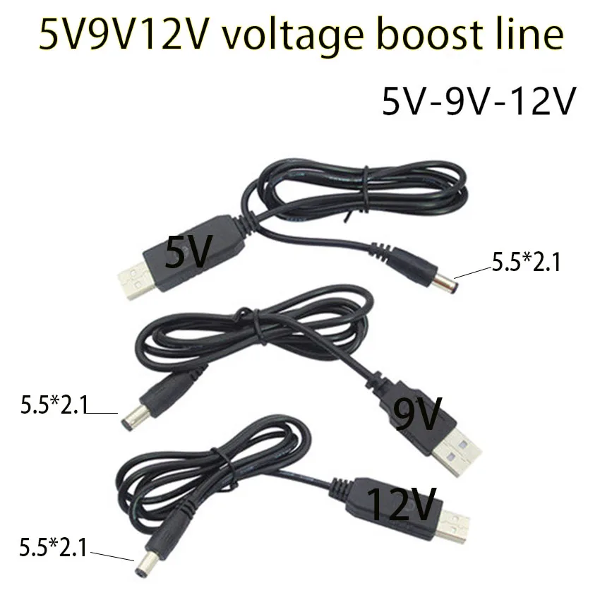 

USB power boost line DC 5V to DC 9V / 12V Step UP Module USB Converter Adapter Cable 2.1x5.5mm Plug for Router TPlink ADSL MODEM