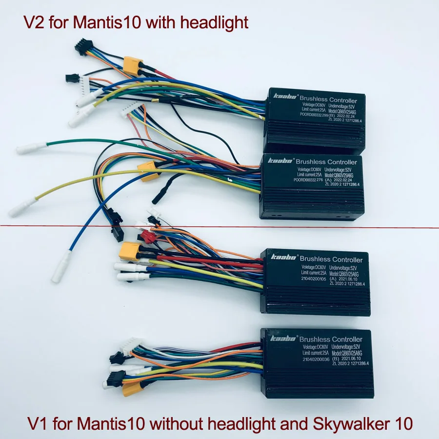 Mantis10 60V25A Controller Sine Wave 1000W*2 Hall Motor Kaabo Mantis 10inch Skywalker Electric Scooter Original Parts