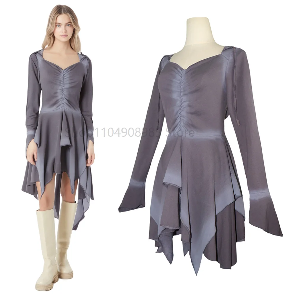 

Medieval Costume Women Renaissance Medieval Dress Fairy Elf Traditional Irish Viking Costume Elf Ear for Halloween Party