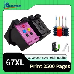 67XL Printer Cartridge Replacement for HP 67 HP67 Ink Cartridge for HP Envy 4140 4152 4155 4158 1225 2732 2752 1225 6052 6055