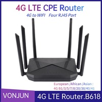 B618 4G Sim Card Router 300Mbps CAT4 32 Users RJ45 Wireless Modem LTE CPE Router