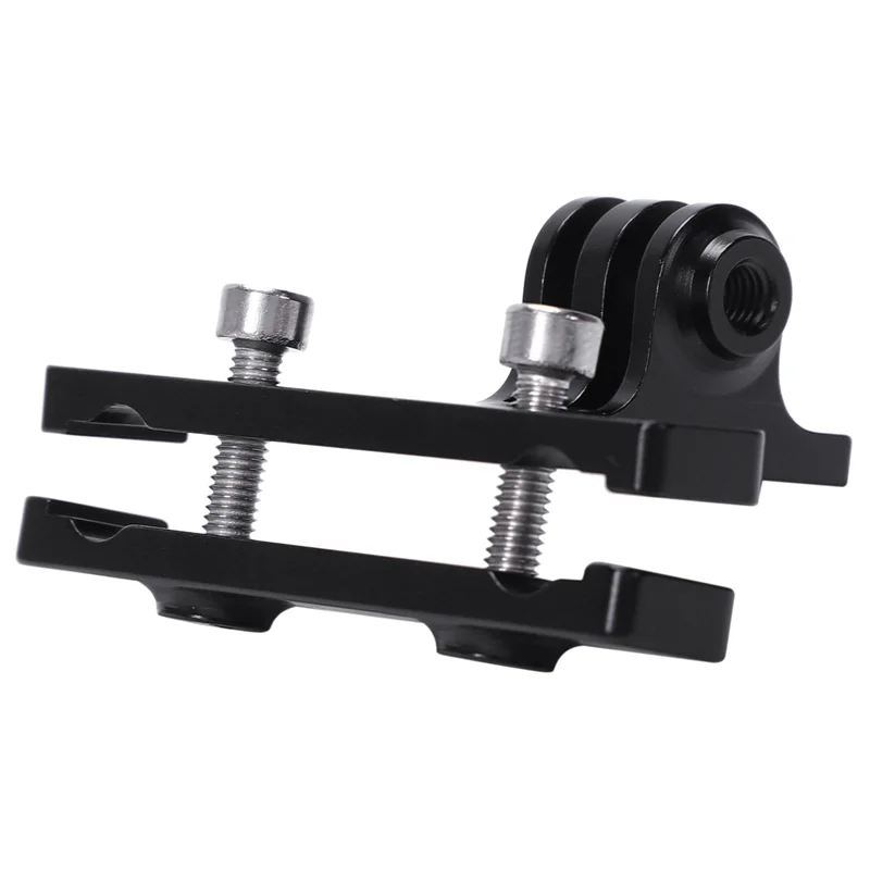 AS95-2X الألومنيوم دراجة دراجة السرج السكك الحديدية منصب الكاميرا ل Gopro بطل 2 3 + 4 أسود