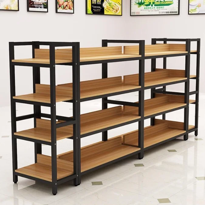 Supermarket Island Display Shelf, Snack Shop, Mother And Baby Multi-functional Combination Convenience Store Island Cabinet