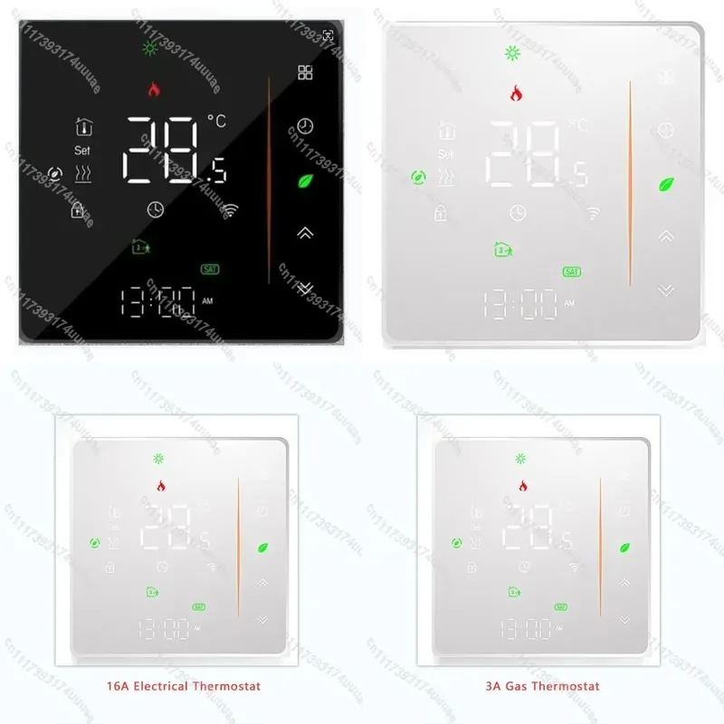Smart Underfloor Heating Thermostat 8.6x8.6x3.5cm Programmable Temperature Controller Energy Saving Floor Heat Regulation