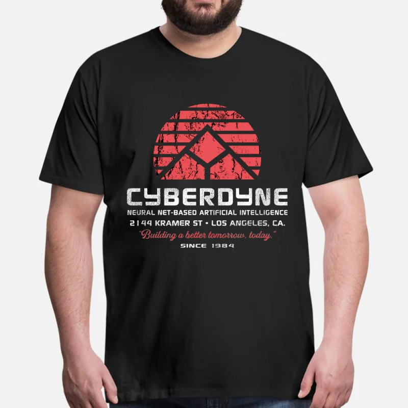 

Cyberdyne Systems Lts Worn Retro sci fi Terminator Gift T Shirt 0615 Skynet Cyborg Graphic clothes US Size tops S-6XL