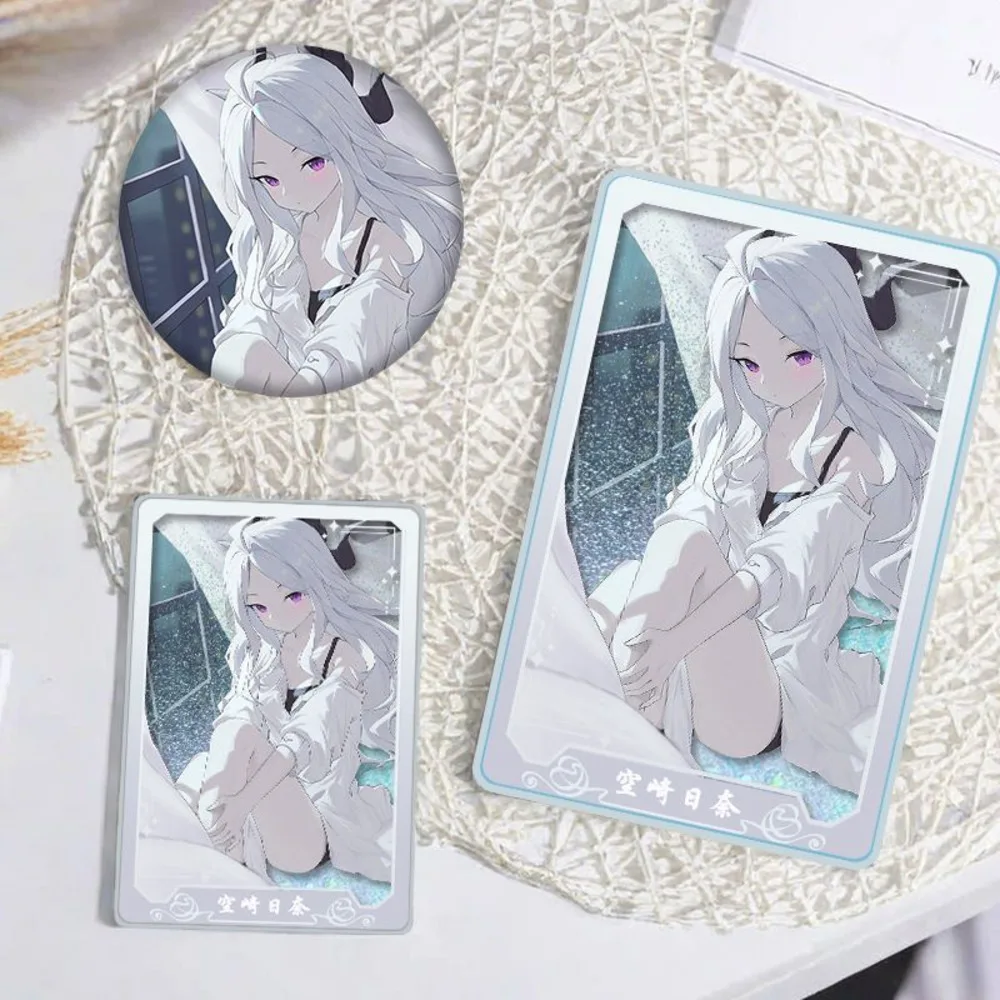 

Anime Blue Archive Sorasaki Hina Cosplay Quicand Mahjong Acrylic Ornaments Badge Brooch Clothes Backpack Accessories