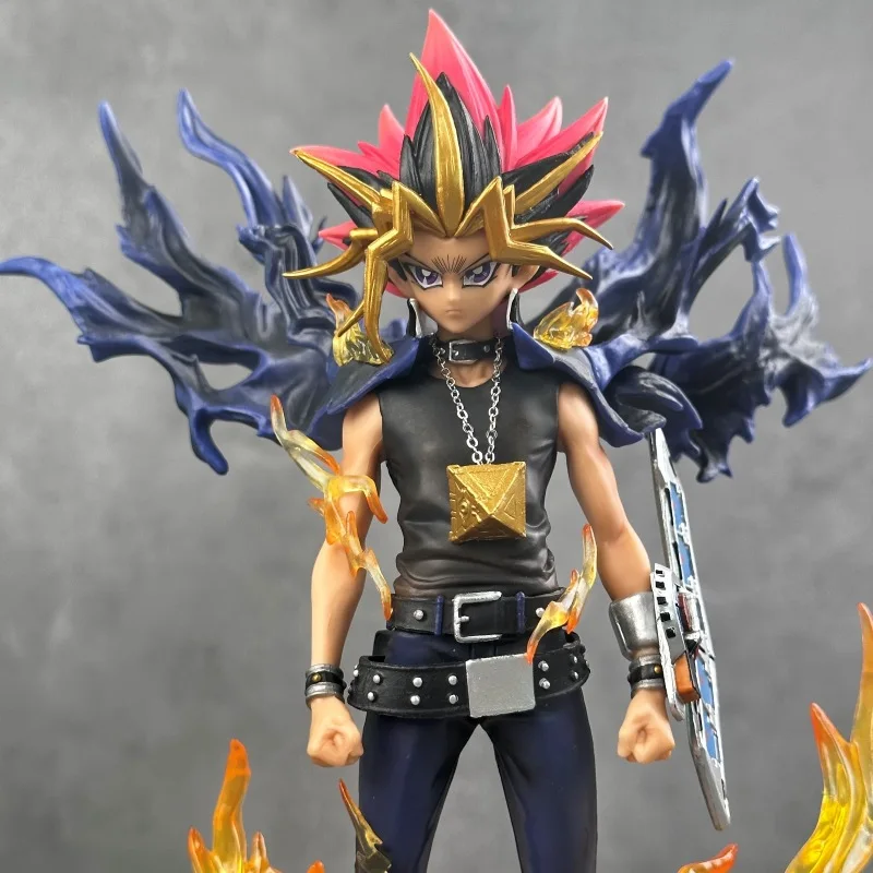 2025 28 cm Anime Duel Monsters Anime Figur Gk Yugi Muto Puppe 2 Köpfe PVC Statue Modell Sammeln Dekoration Spielzeug Weihnachten geschenk – Detail 6