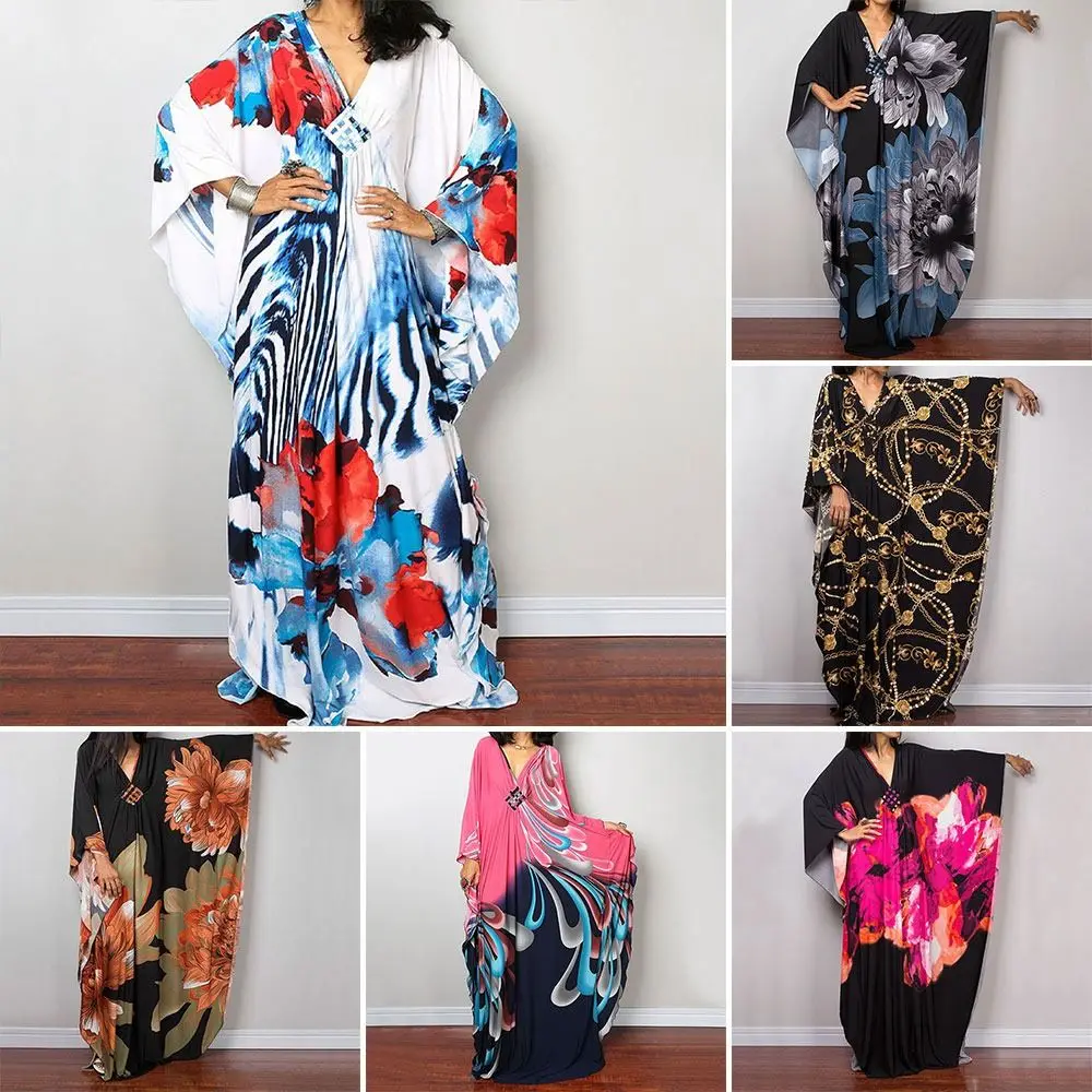 Maxi vestido largo de verano con protección solar, bata informal holgada para traje de baño, vestido para cubrir, traje de baño para vacaciones, pareos de Bikini para mujer