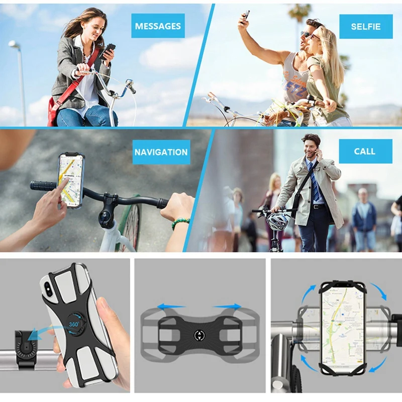 Motorrad lenker Handy halter 360 ° drehbarer und verstellbarer Handy halter für Fahrräder und Motorräder
