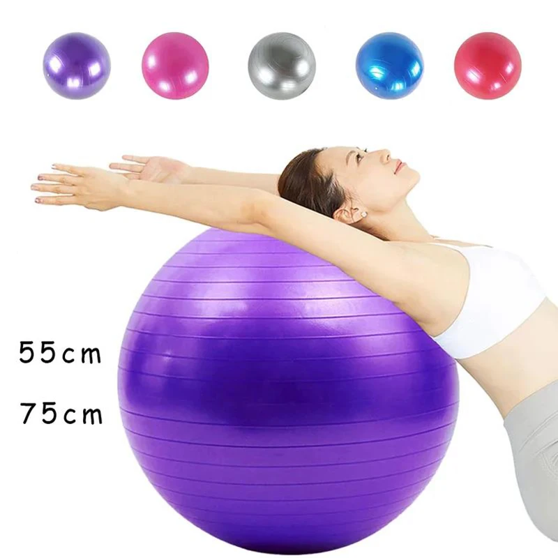 Exercise Yoga Ball Yoga Balance Stability Swiss Ball Support Up to 200 lbs Suitable for office home work gym