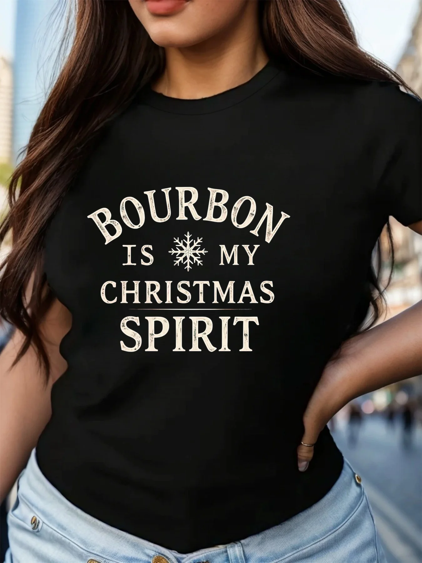 بولتون هو روحي عيد الميلاد، تي شيرت نسائي عصري من القطن الخالص متعدد الاستخدامات