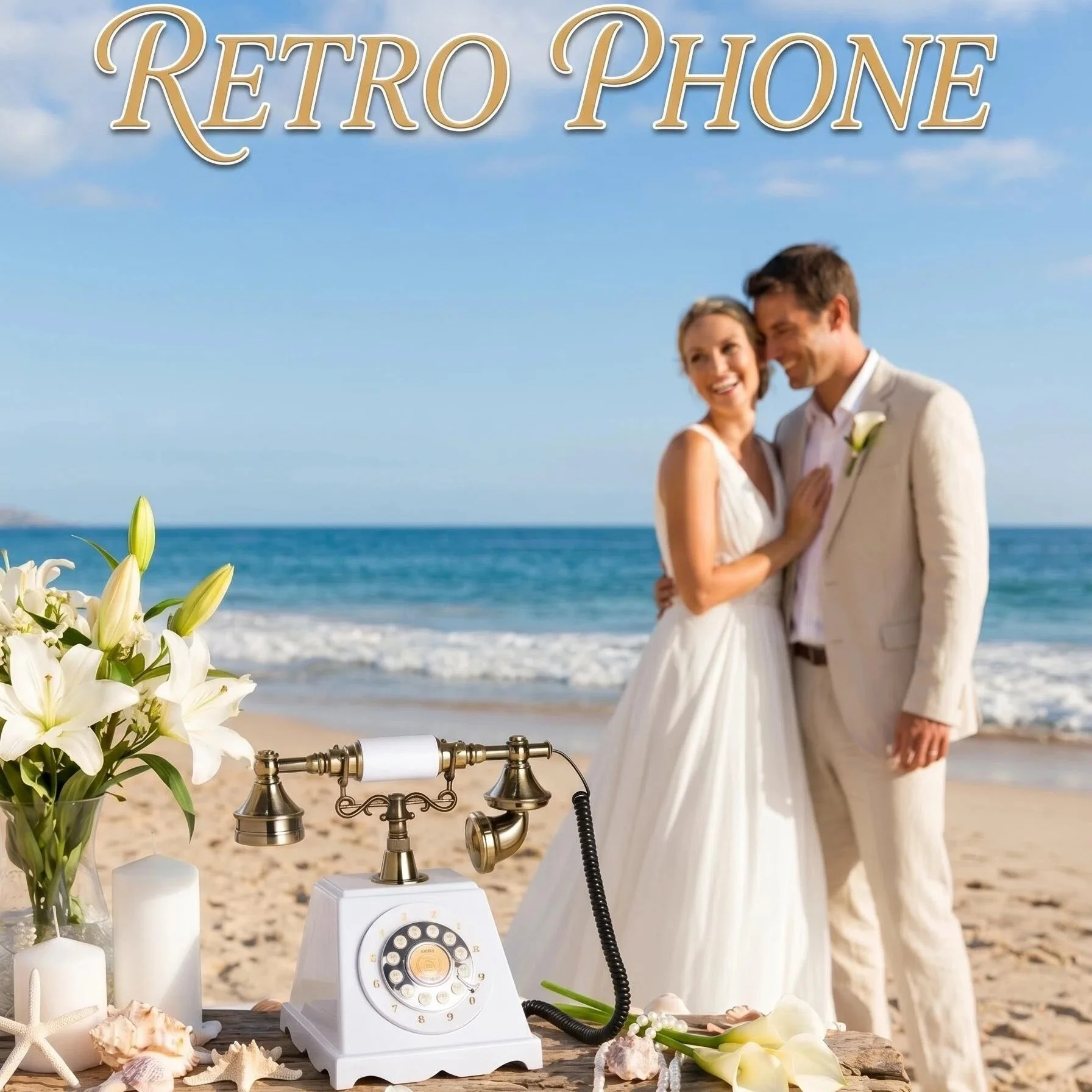 Wedding audio Retro phone, 32GB Memory, 1080P HD, Office Electronics, Comment feature，Wedding, Party, Birthday Party