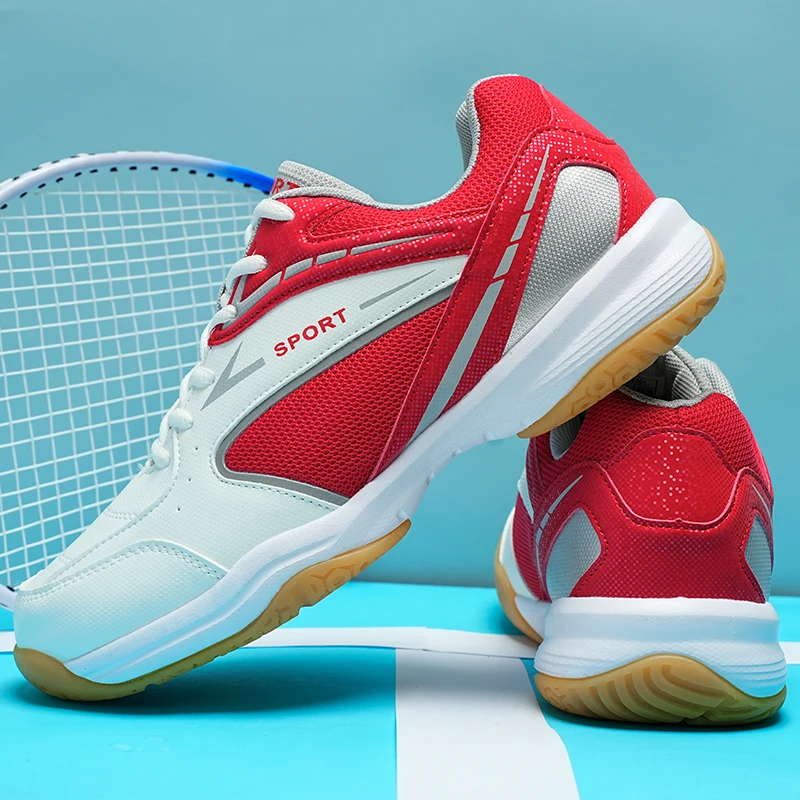 Luxury Badminton Exercise Footwears Non Slip Waterproof Table Tennis Shoes Damping Tennis Shoes Comfortable