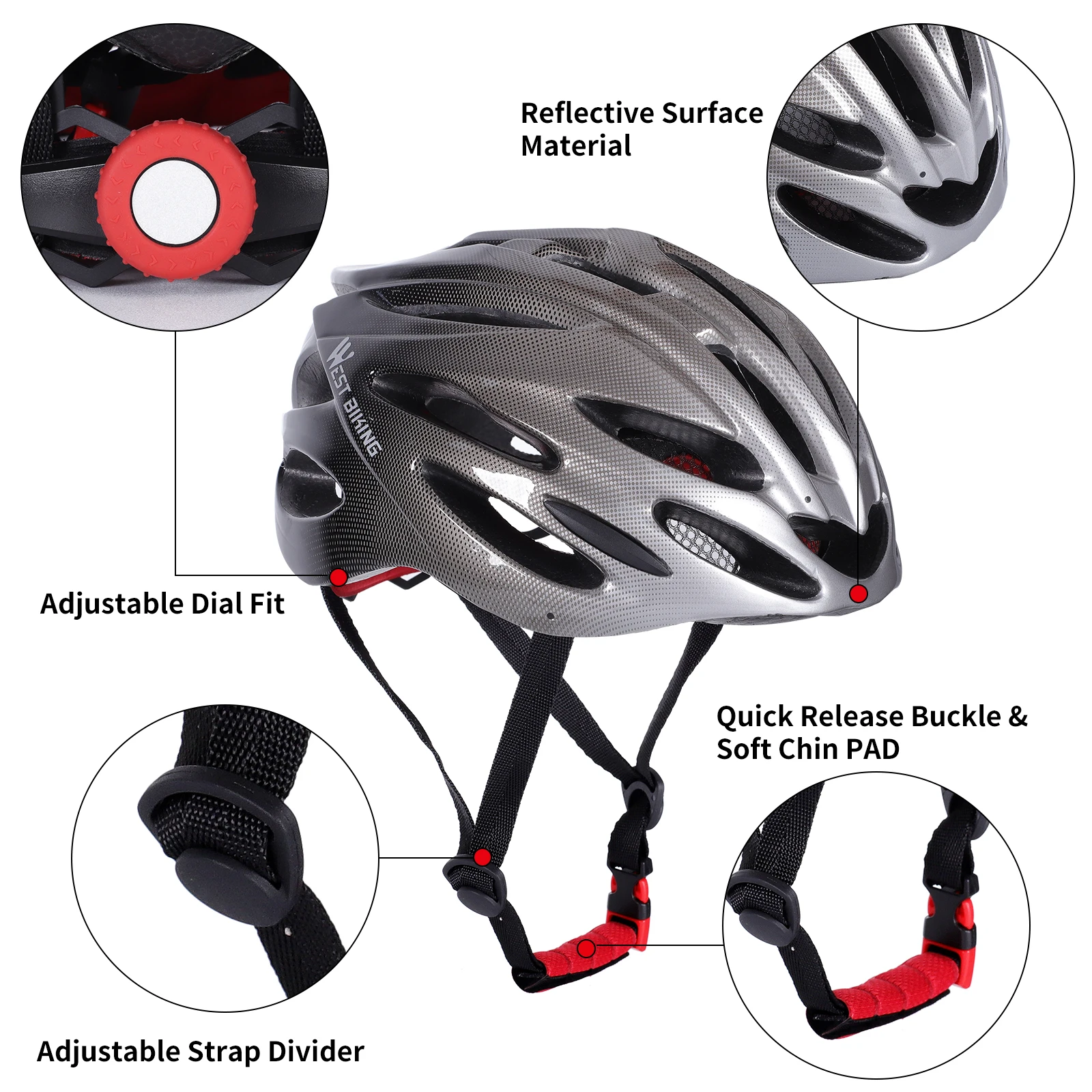 ركوب الدراجات الغربية-خوذة دراجة خفيفة الوزن للرجال والنساء ، قبعة سلامة للدراجات ، معدات ركوب الدراجات ، متعددة الألوان ، قولبة متكاملة