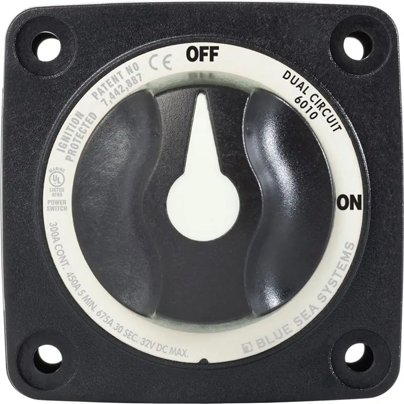 Black 300A Power Switch Marine Yacht RV Car Battery Modified Switch Includes Screws