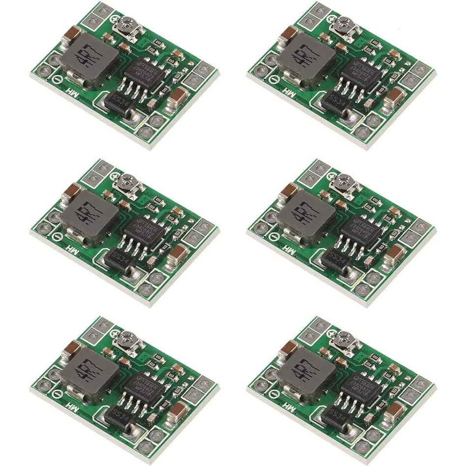 

6pcs Mini MP1584EN DC-DC Buck Converter 3A Power Adjustable Power Supply Module 24V to 12V 9V 5V 3V Step-Down Power Module