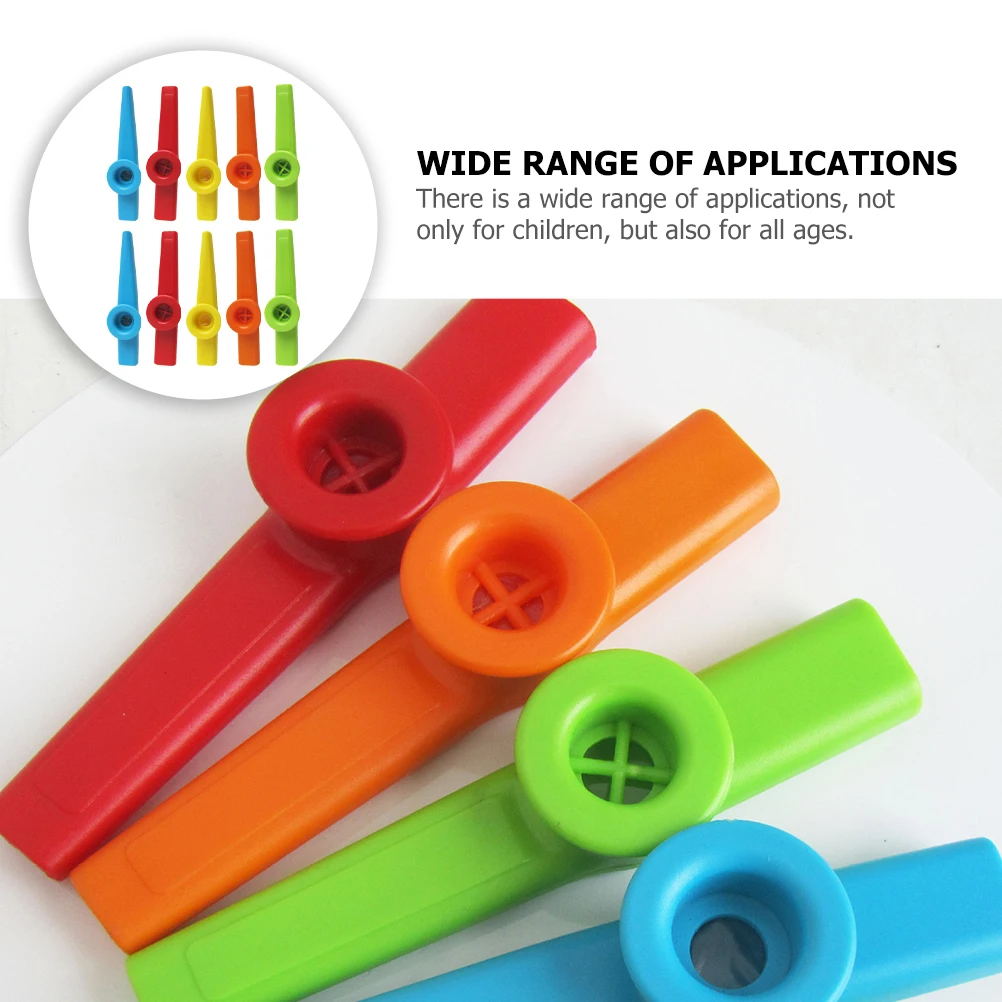 

10pcs Musical Instruments for Kids Plastic Flute Educational Plaything Children Kazoo Bulk Small Smooth Professional