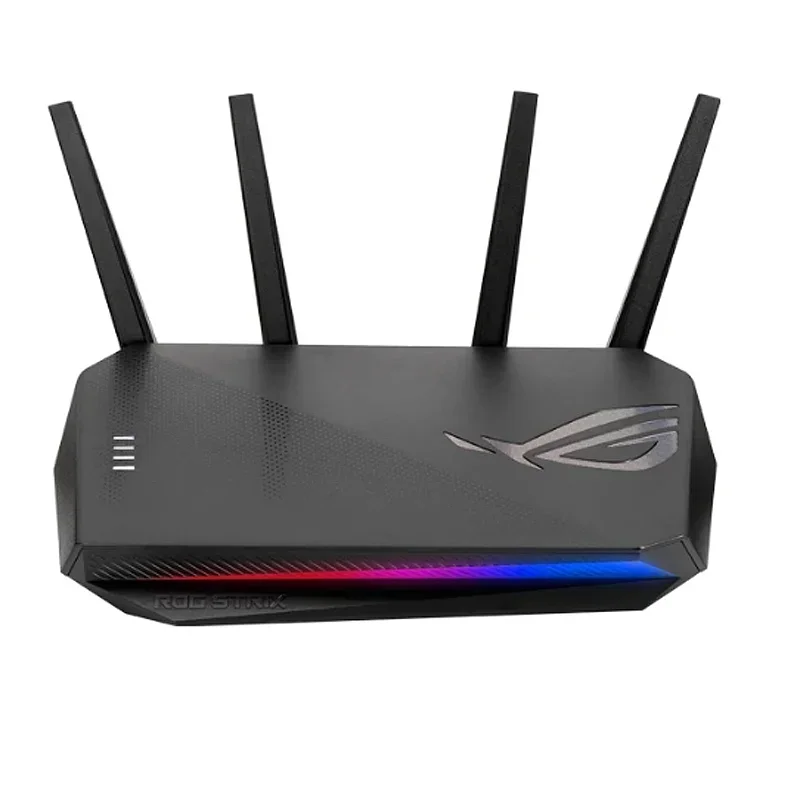 ASUS ROG STRIX GS-AX5400 Dual-Band 802.11AX Wi-Fi 6 Router Gaming, 160 MHz WiFi 6 saluran, Mode Game seluler, PS5, VPN