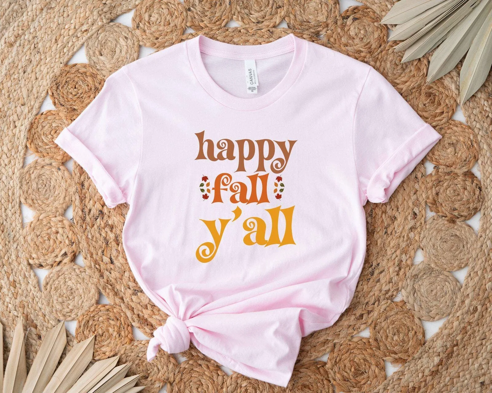 

Футболка Happy Fall Yall на День Благодарения, осенняя милая любовь, подарок «Hello Тыква»