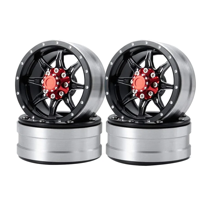 

Превосходное качество-4 шт., ступица колес из алюминиевого сплава с замком, 1,9 дюйма для 1/10 AXIAL SCX10 SCX10 III CC01 D90 RC Crawler Car Upgr