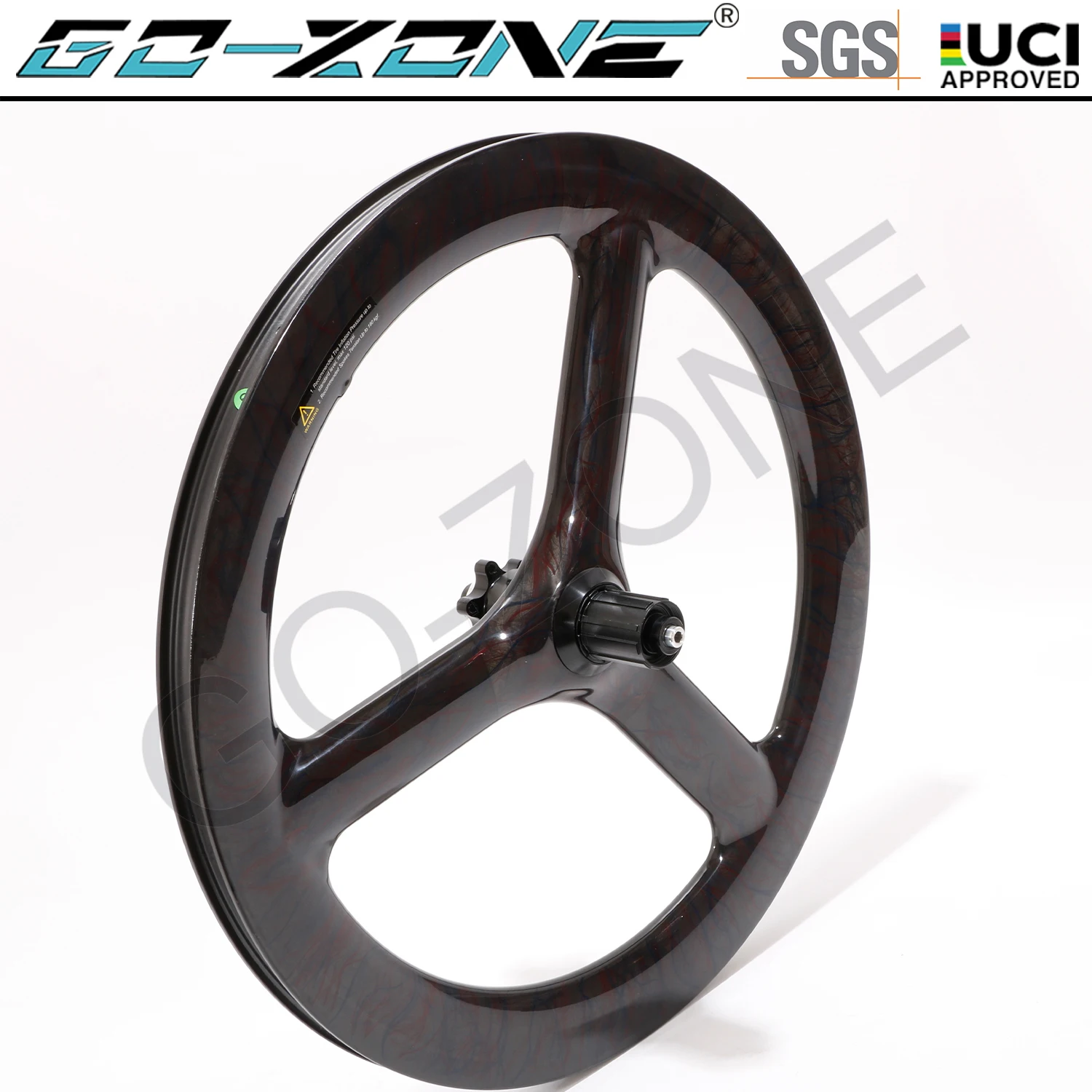 

Carbon 3 spoke wheel 20" 451 Clincher Tubeless Disc Brake / Rim Brake 25mm Width 48mm Height Folding Bike Road Wheels