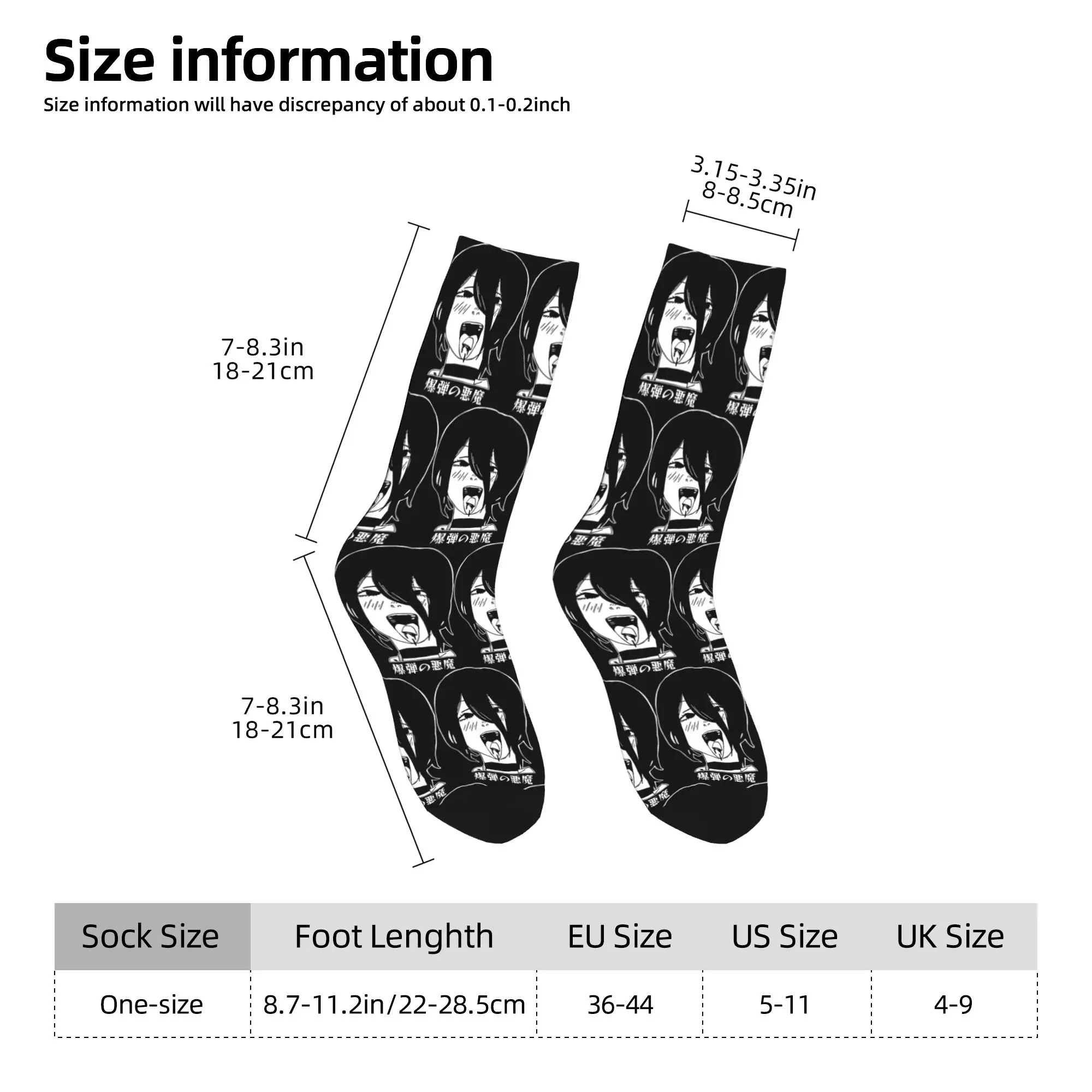 بالمنشار رجل Reze الجوارب الرجال النساء البوليستر عادية أنيمي الكرتون الجوارب Harajuku الصيف الخريف الشتاء الأوسط جوارب أنبوبية الهدايا #6