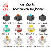 Kailh Switch Speed Gold Sliver Copper Pink Box Chinese Style Red Green Yellow Black Brown Blue Switches for Mechanical Keyboard