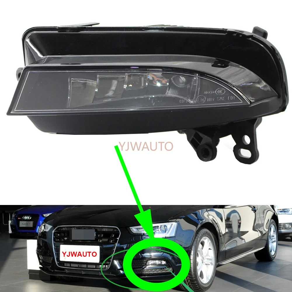 

For Audi A5 2013~2016 Foglights Car Fog Light Auto Styling Front Bumper Grille Driving Fog Lamp Assembly