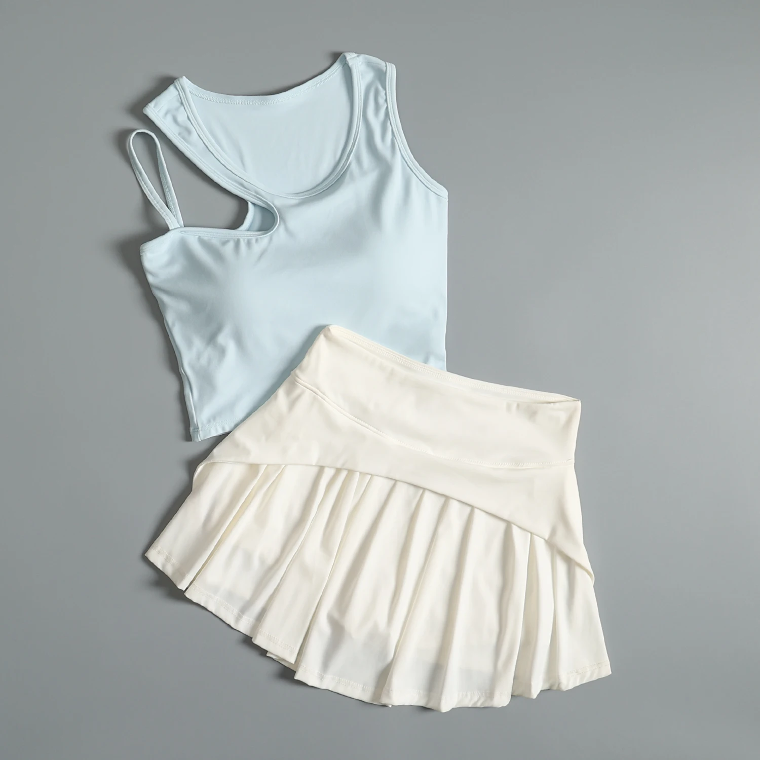 Traje deportivo de bádminton para mujer en verano entrenamiento de gimnasia sujetador de secado rápido Falda corta moda y hermosa yoga mañana