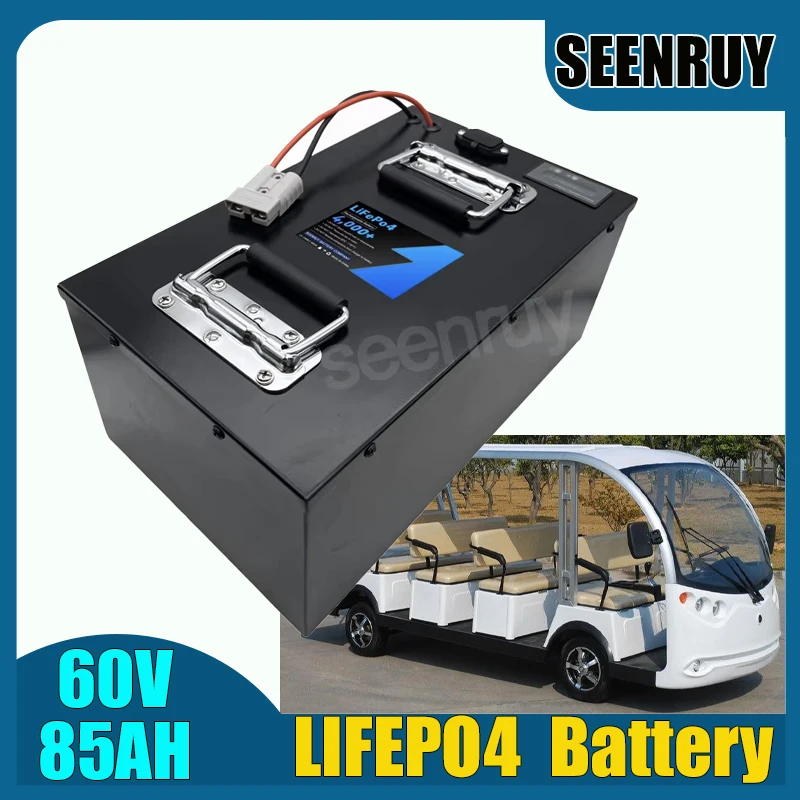 

LI-IRON 60V 85AH LIFEPO4 аккумулятор Anderson Bluetooth с BMS 80A 100A 120A 150A 200A 250A для электромобиля вилочного погрузчика