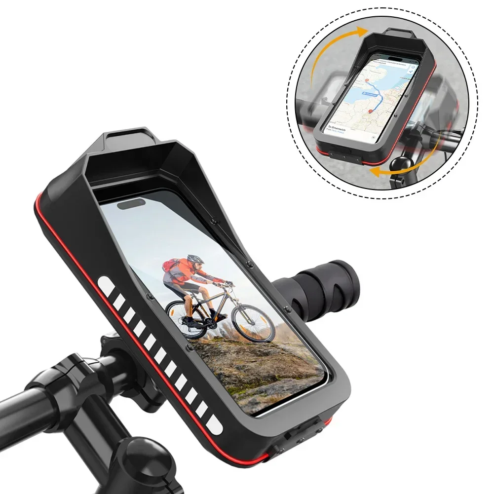 

Robust Bike Phone Holder Designed to Absorb Shocks While Providing Full Water Protection Ideal for Any Cyclist's Needs