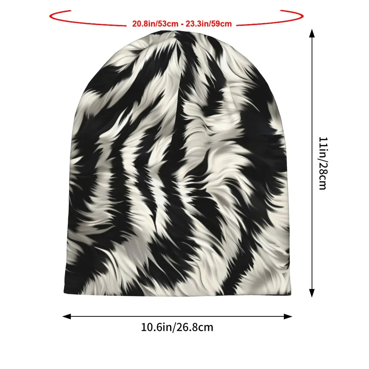 Zebra Stripes Beanies Caps Hat Fashion Bonnet Hats Men