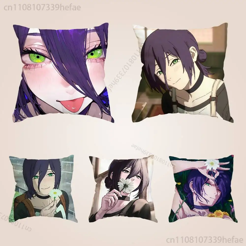 

C-Chainsaw M-Man Reze Arc Pillow Cases for Bedroom Living Room Sofa Home Decor Polyester Cushion Cover with Zipper