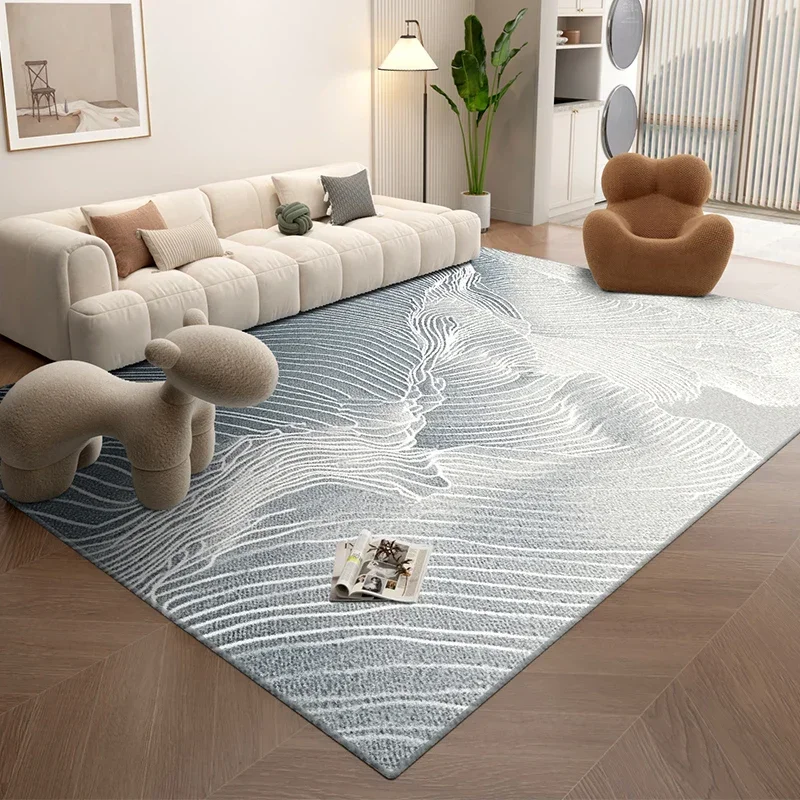 

Коврик в геометрическую полоску современного искусства для гостиной, спальни, прикроватной тумбочки, современный дизайн, нескользящий коврик, который можно стирать в машине