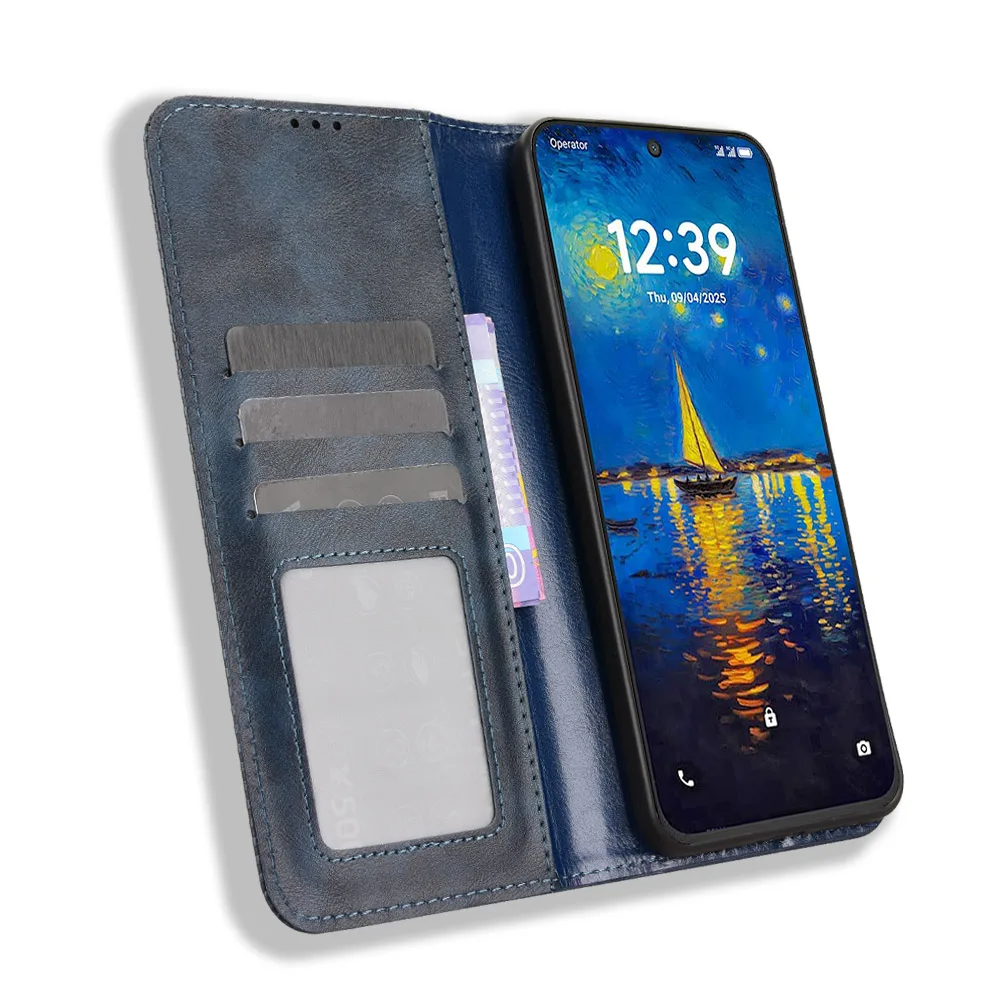

Wallet With Card Slot Magnetic Flip Leather Case For TCL 60 50 40 NxtPaper XE SE Pro Ultra NxtPaper 5G Anti-fall Cover