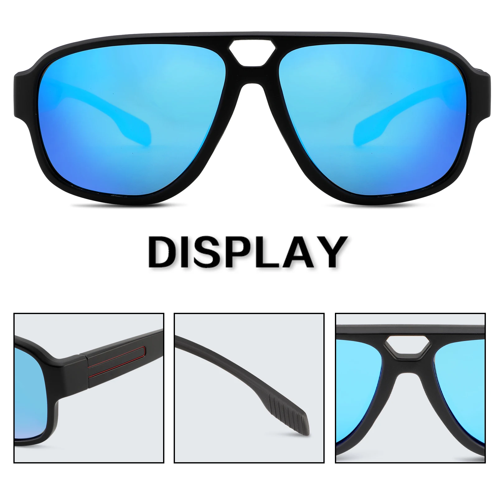 نظارات شمسية TR Cool Straightforward عصرية وكلاسيكية للرجال أو النساء UV400