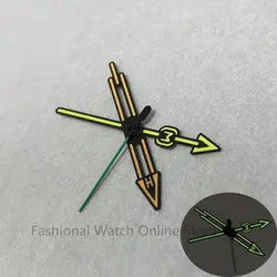 Modified Watch Hands Orange Yellow Green Needle Green Luminous Hands for NH35/ NH36/ 4R/ 7S Automatic Mechanical Movement