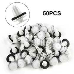 50PCS Door Panel Clip with Seal Ring Fastener Rivet Bumper Retainer suit for BMW E34 E36 E38 E39 E46 M3 M5 Z3 X5 Car Accessories