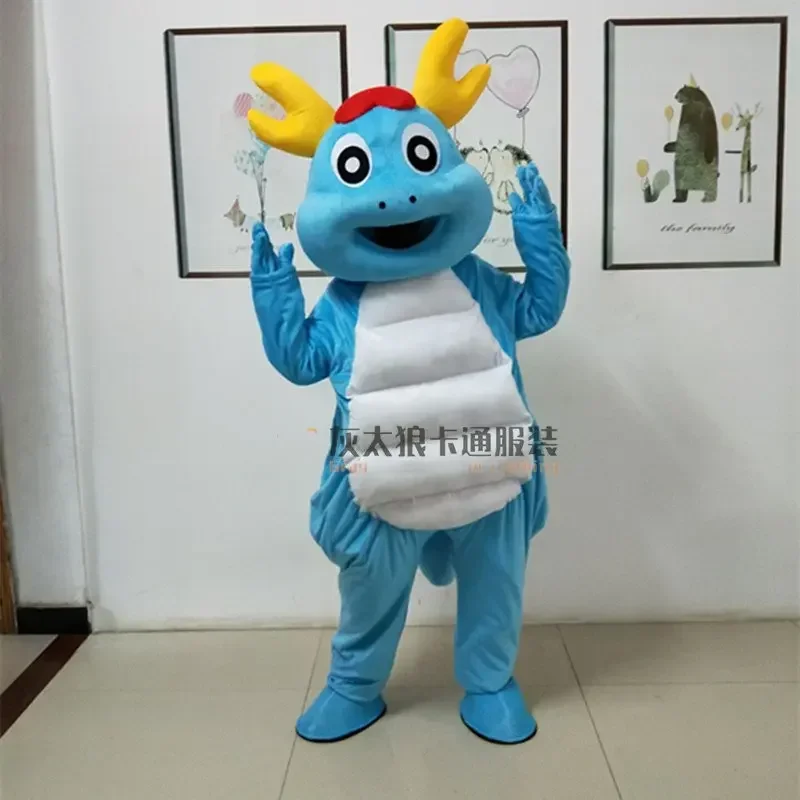 Weihnachts-Drachen-Maskottchen-Kostüm, ausgefallenes Kostüm, Cosplay-Maskottchen für Erwachsene, Geschenk für Halloween, Karneval, Party