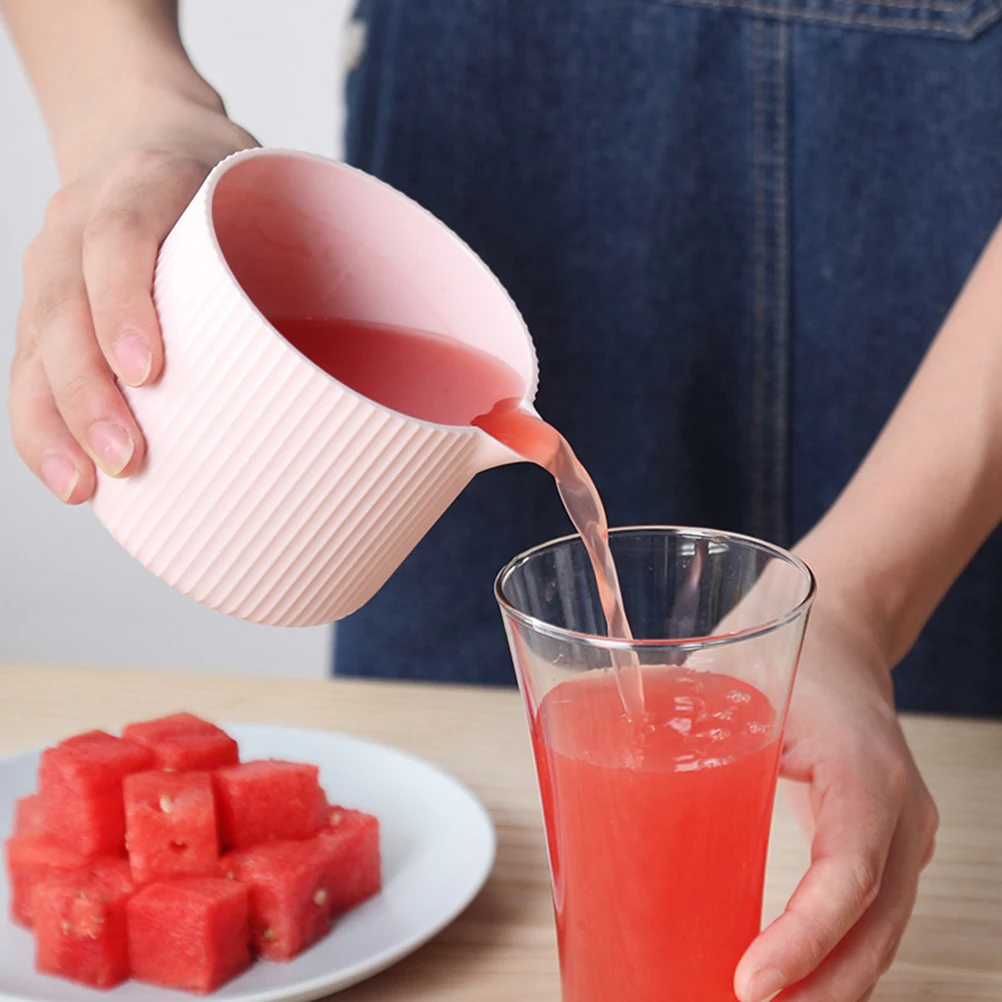 

Manual Fruit Juicer Portable Plastic Orange Lemon Squeezer Pink Hand Press Kitchen Juice Extractor Fast Filter Seed Residue