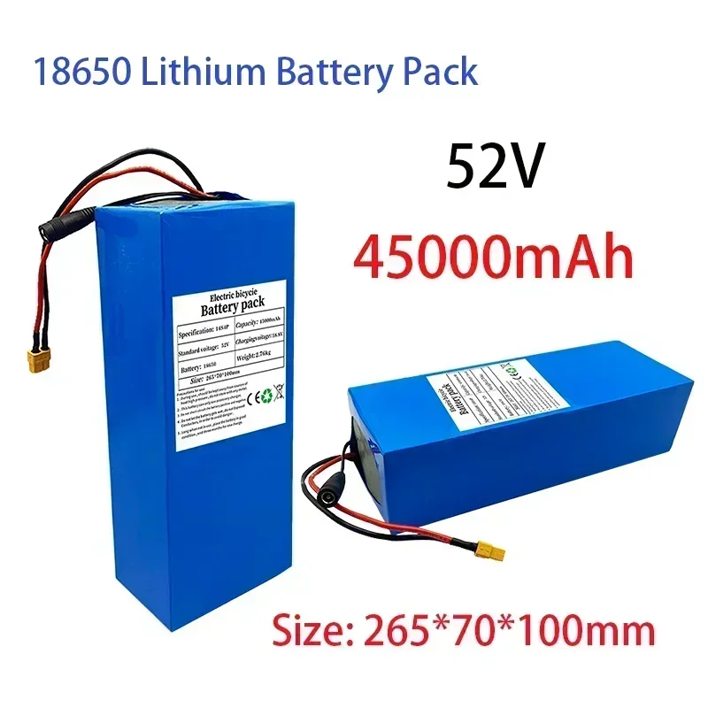 

52V 14S4P 45000mah 18650 2000W lithium battery for balance car electric bike scooter tricycle+EU/US charger