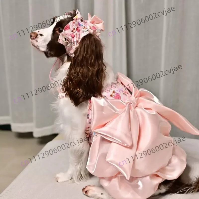 Ropa para perros medianos y grandes, vestido de verano extra grande y fino para perros grandes, Samoyed, Golden Retriever, vestido de princesa Alaska